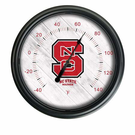 HOLLAND BAR STOOL CO North Carolina State University Indoor/Outdoor LED Thermometer ODThrm14BK-08NCarSt